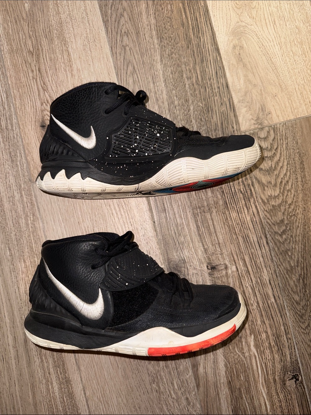Nike Kyrie Irving VI 6 jet black/white basketball shoes size 6.5 Y